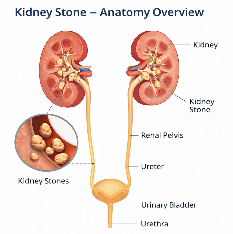 Kidney Stone Anatomy Overview