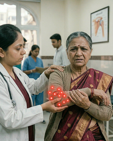 Severe Elbow Pain at Rest and Activity