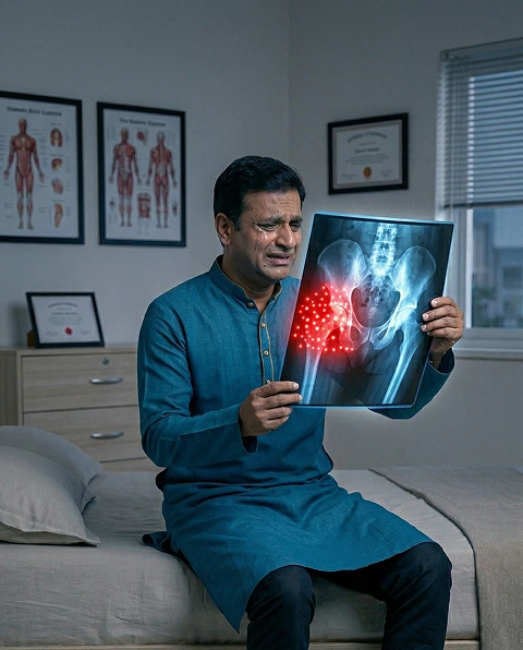 Early Arthritis on X-Ray in a Young Patient
