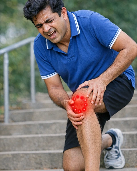 Sports Injury — Knee Twist or Impact