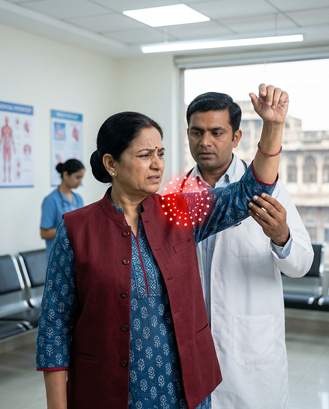 Painful Arc — Pain Lifting the Arm